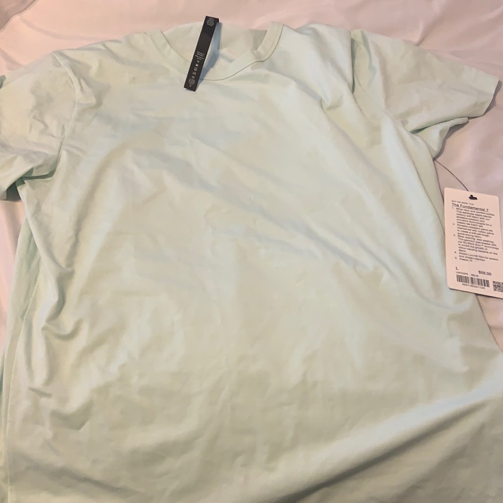 Lululemon Men’s Large The Fundamental T - mint green - brand new, never worn